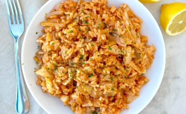Greek cabbage with rice #cabbage