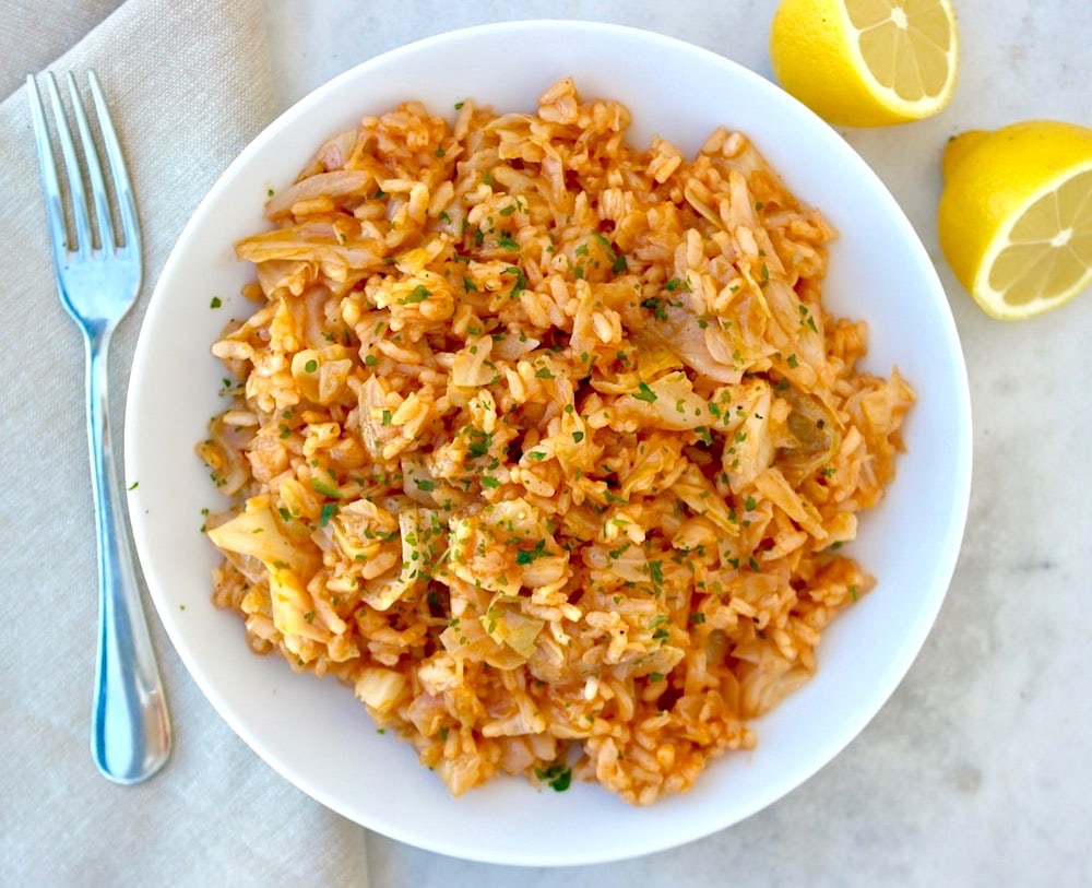 Greek cabbage with rice #cabbage