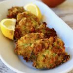 Greek zucchini patties with feta and herbs