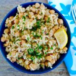 Greek chickpeas and rice #chickpeas #beans #rice #easy #recipe #vegan #mediterranean #greek #diet