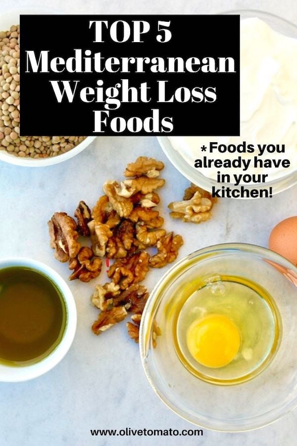 Mediterranean weight loss foods