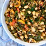 Stewed Black eyed peas and spinach