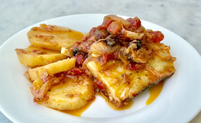Greek Roasted Cod
