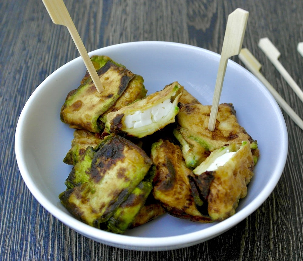 zucchini feta fritters