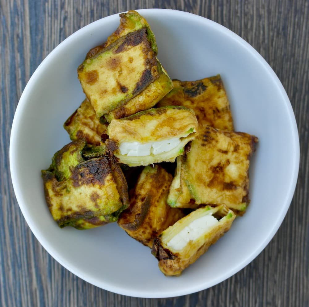 zucchini feta fritters
