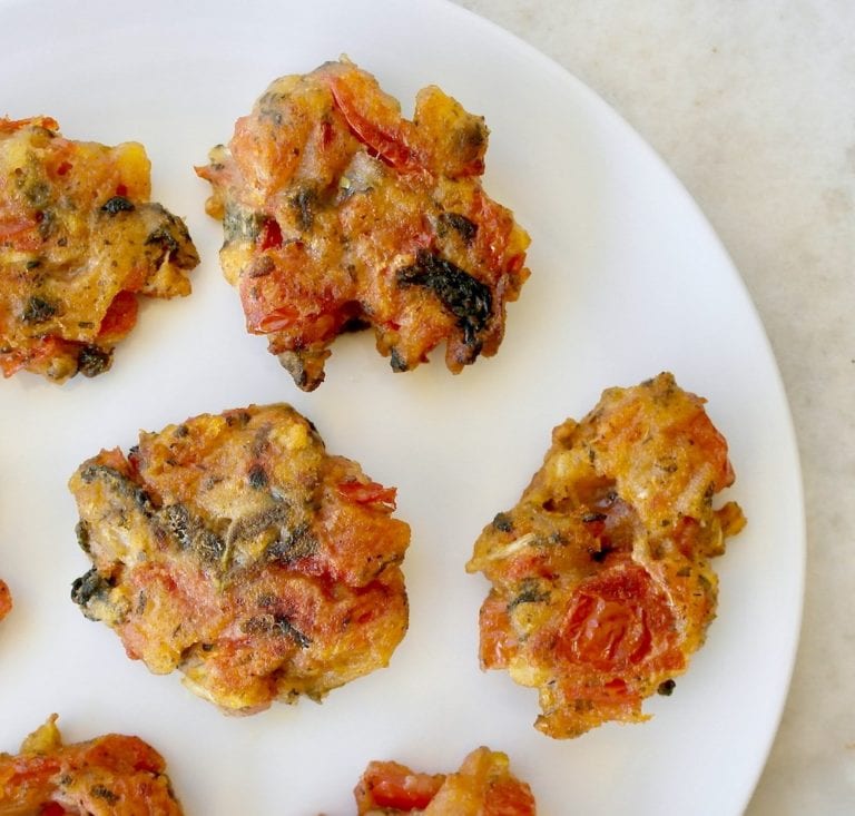 Greek Tomato Fritters from Santorini-Domatokeftedes