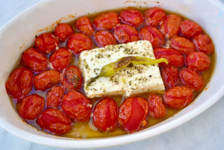 Baked feta pasta
