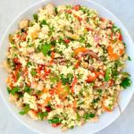 Roasted vegetable chickpea couscous