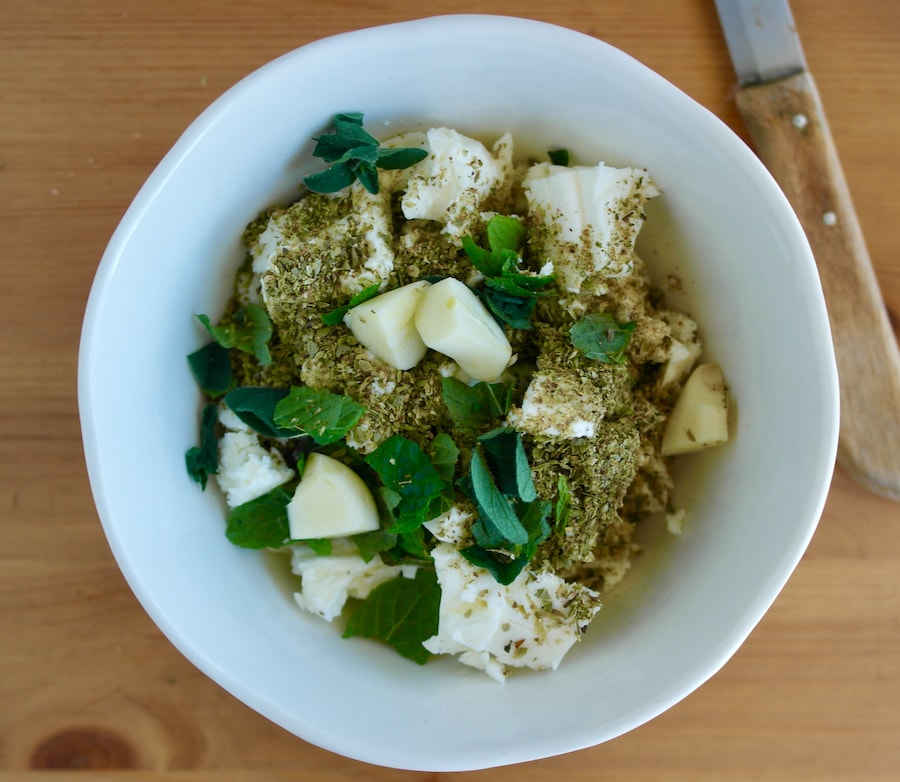 Feta and herbs