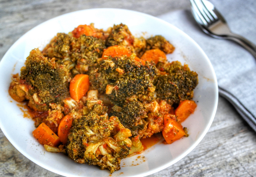 Greek Braised Broccoli with Garlic and Tomato