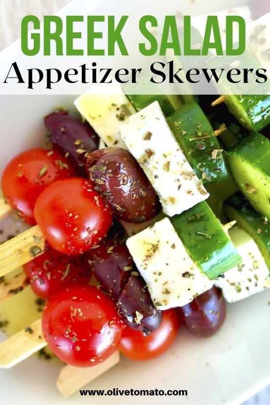 GREEK SALAD skewers