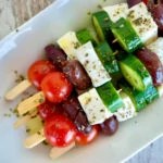 Greek salad skewer appetizer