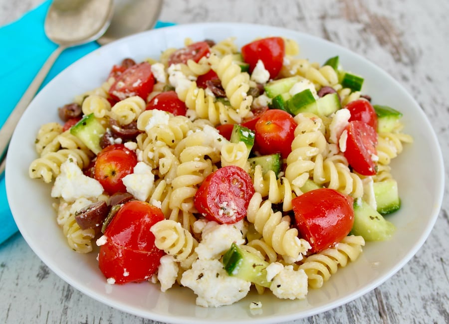 Greek pasta salad