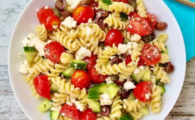 Greek pasta salad