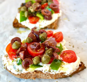 Mediterranean Feta Toast