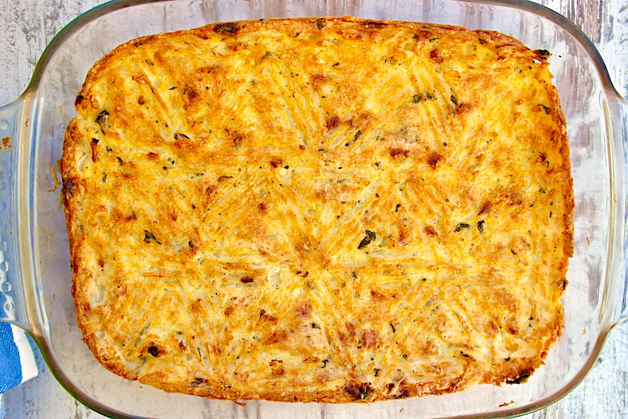 Greek Cheesy Mashed Potato Casserole