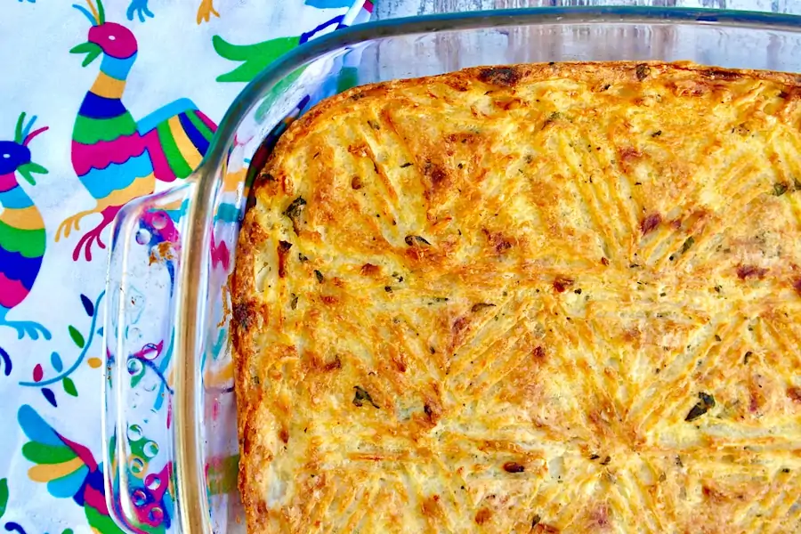 Greek Cheesy Mashed Potato Casserole
