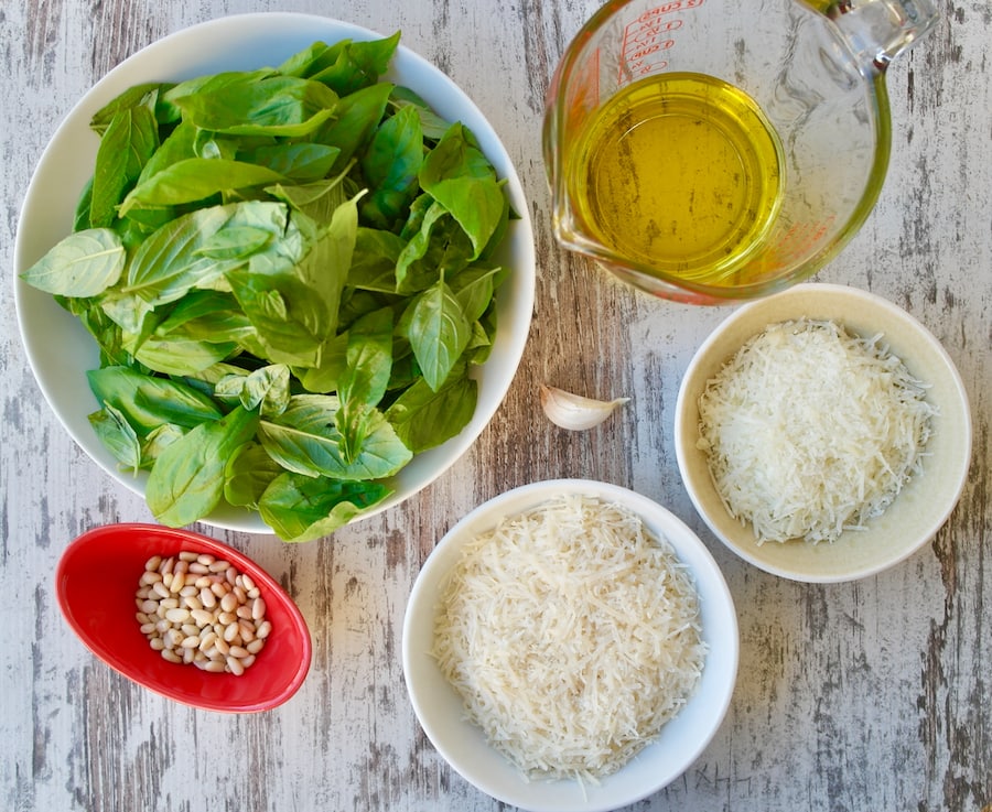 Classic Basil Pesto Sauce Ingredients