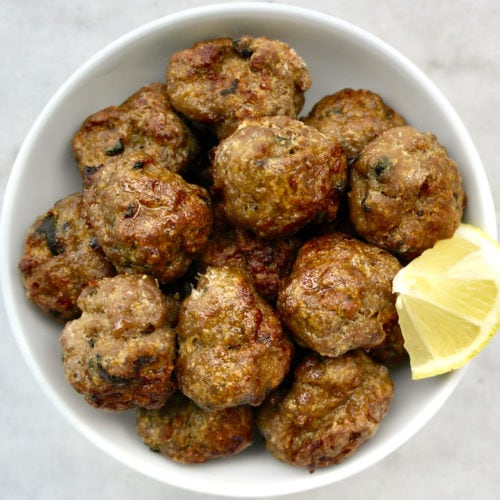 Greek meatballs keftedes