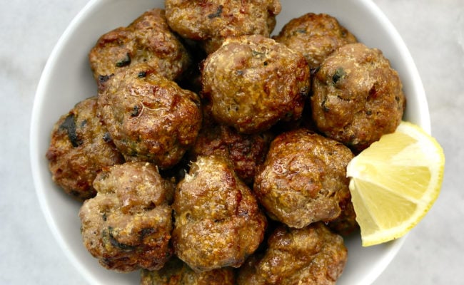 Greek meatballs keftedes