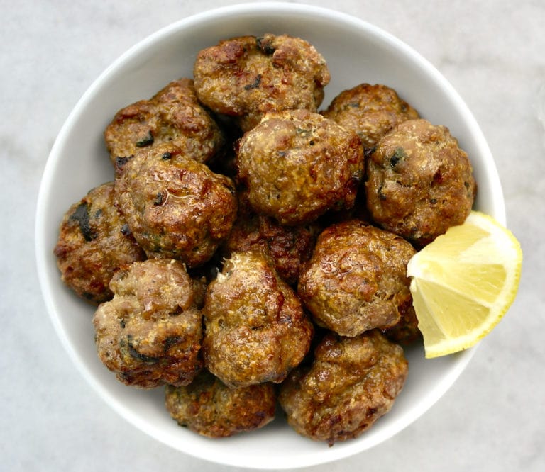 Juicy Roasted Greek Meatballs – Keftedakia