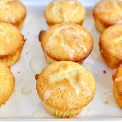 Greek Lemon Olive Oil Cupcakes made with Greek Yogurt