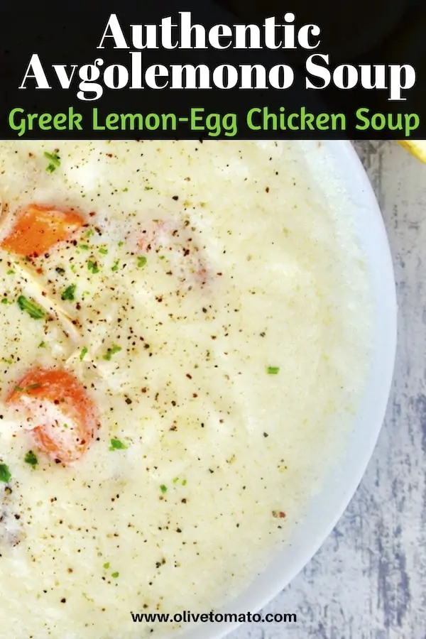 Avgolemono Greek Lemon Chicken soup