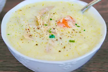 Authentic Avgolemono soup