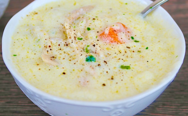 Authentic Avgolemono soup