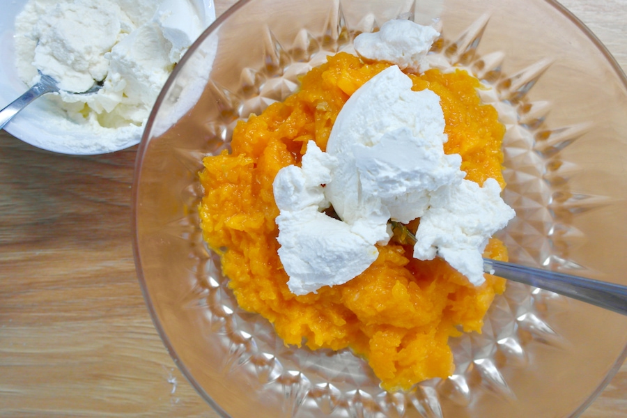 Creamy Pasta with Butternut Squash Ricotta Sauce