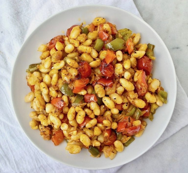 roasted white beans