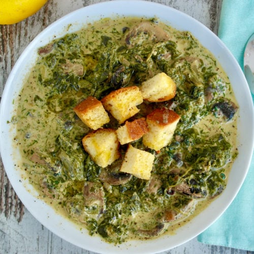 Greek Mushroom Soup Without Cream