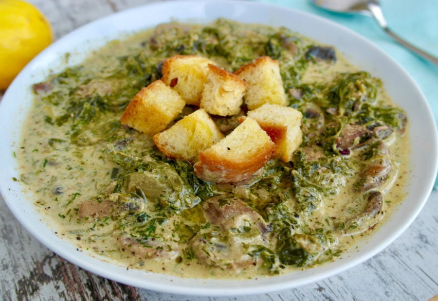 Greek Mushroom Soup Without Cream