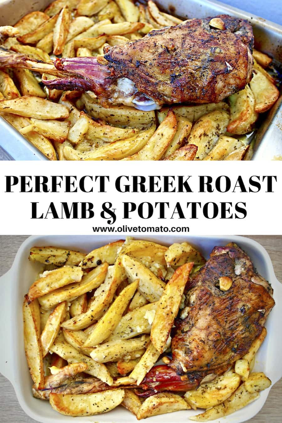 Greek Roast lamb with potatoes