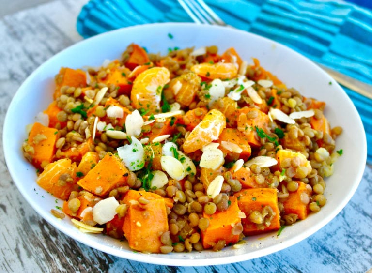 Mediterranean Lentil and Sweet Potato Salad