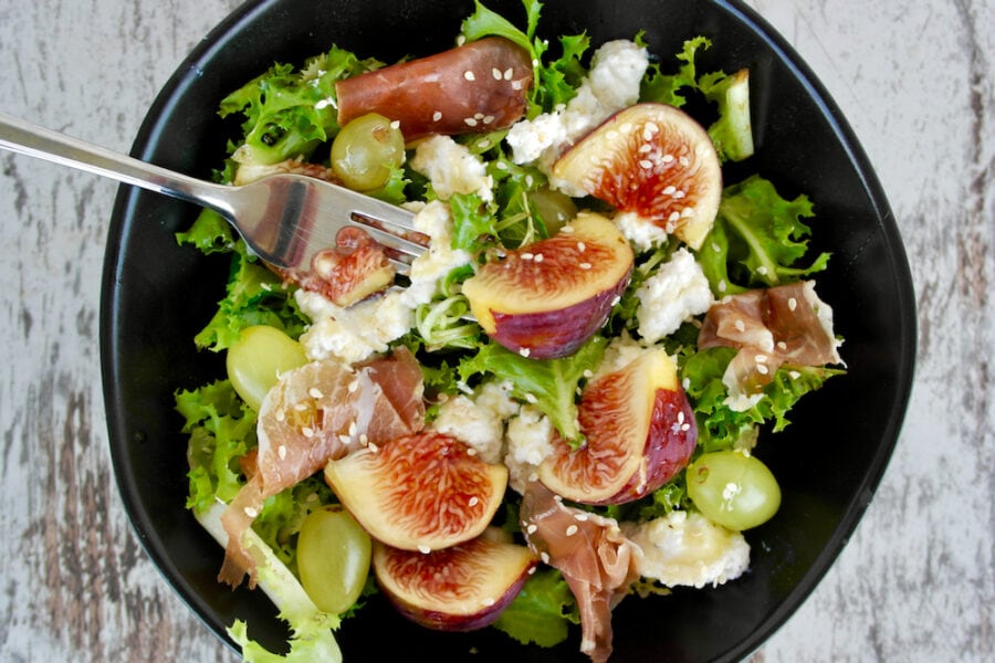 Mediterranean Fresh Fig and Greens Salad with Whipped Ricotta close up Mediterranean Fresh Fig and Greens Salad with Whipped Ricotta Mediterranean Fresh Fig and Greens Salad with Whipped Ricotta Mediterranean Fresh Fig and Greens Salad 2 900x600
