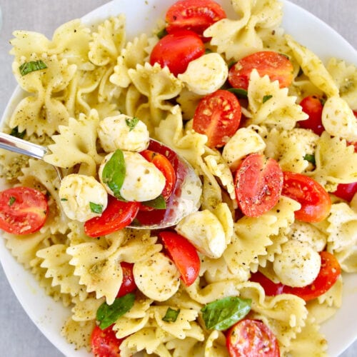 Best Caprese Pasta Salad