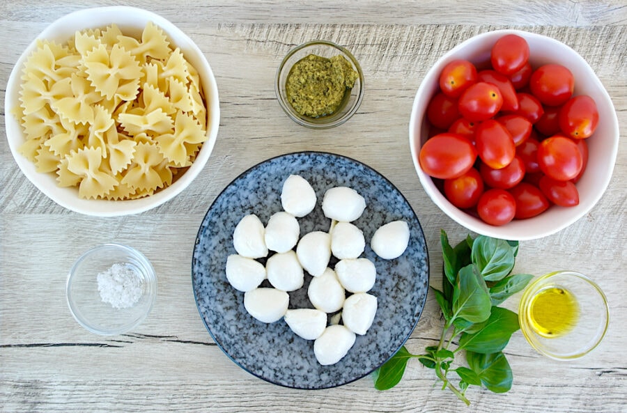 Best Caprese Pasta Salad Ingredients