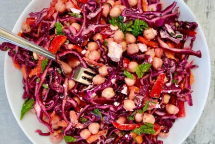 Mediterranean Red Cabbage and Chickpea Salad 2