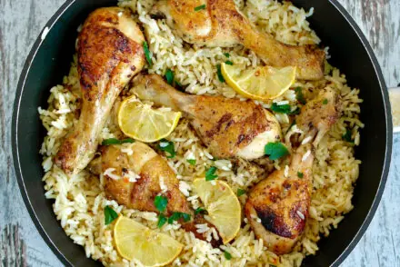One Pan Mediterranean Chicken and Rice 2
