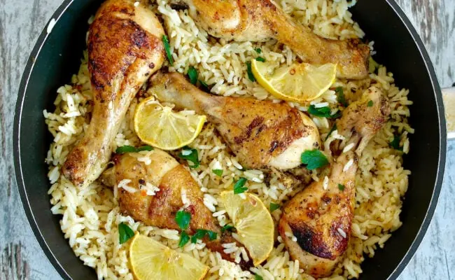 One Pan Mediterranean Chicken and Rice 2