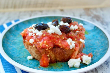 Greek Tomato and Feta Toast 2