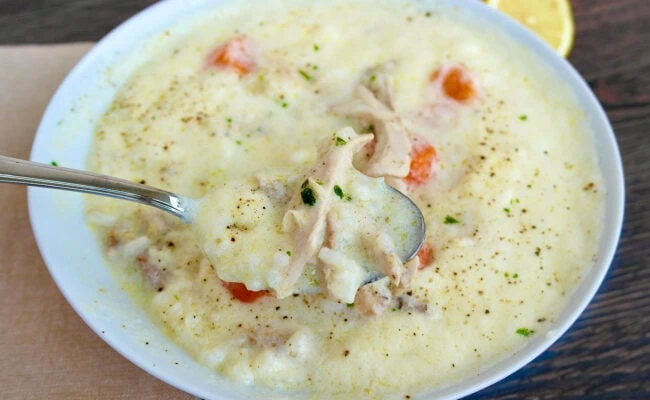 Avgolemono soup