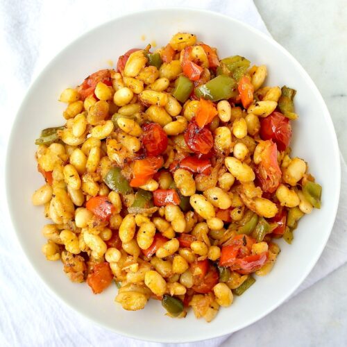 Mediterranean Roasted white beans