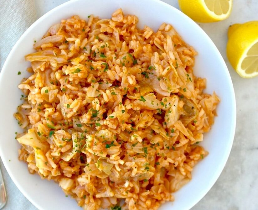 Greek cabbage with rice #cabbage